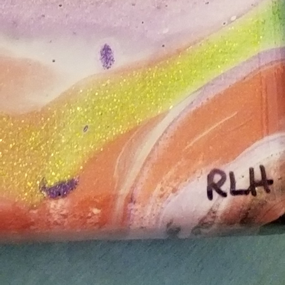 Original Painting 8x10 Acrylic Purple Black - Picture 3 of 8